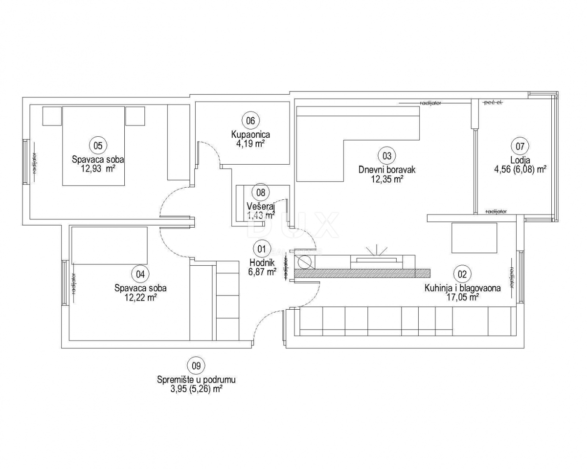 Appartamento Rovinj, 78,38m2