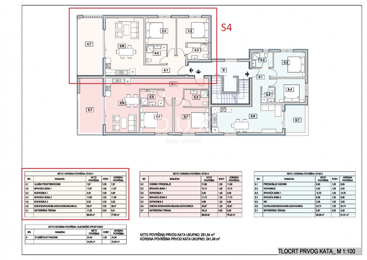 ŠIBENIK, SRIMA - Moderno appartamento in un nuovo edificio con vista mare, a 70 m dalla spiaggia, ascensore