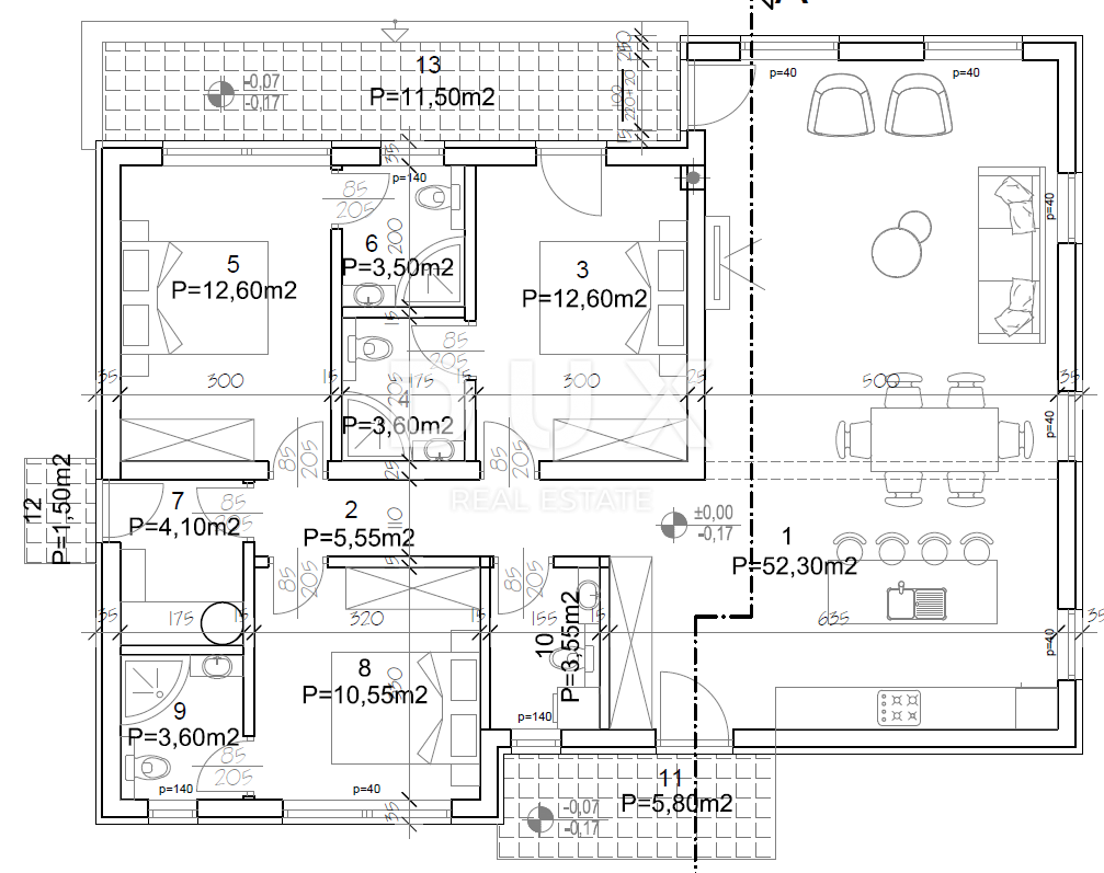 ISTRIA, KRŠAN - Moderna casa a un piano con piscina esterna 111 m2