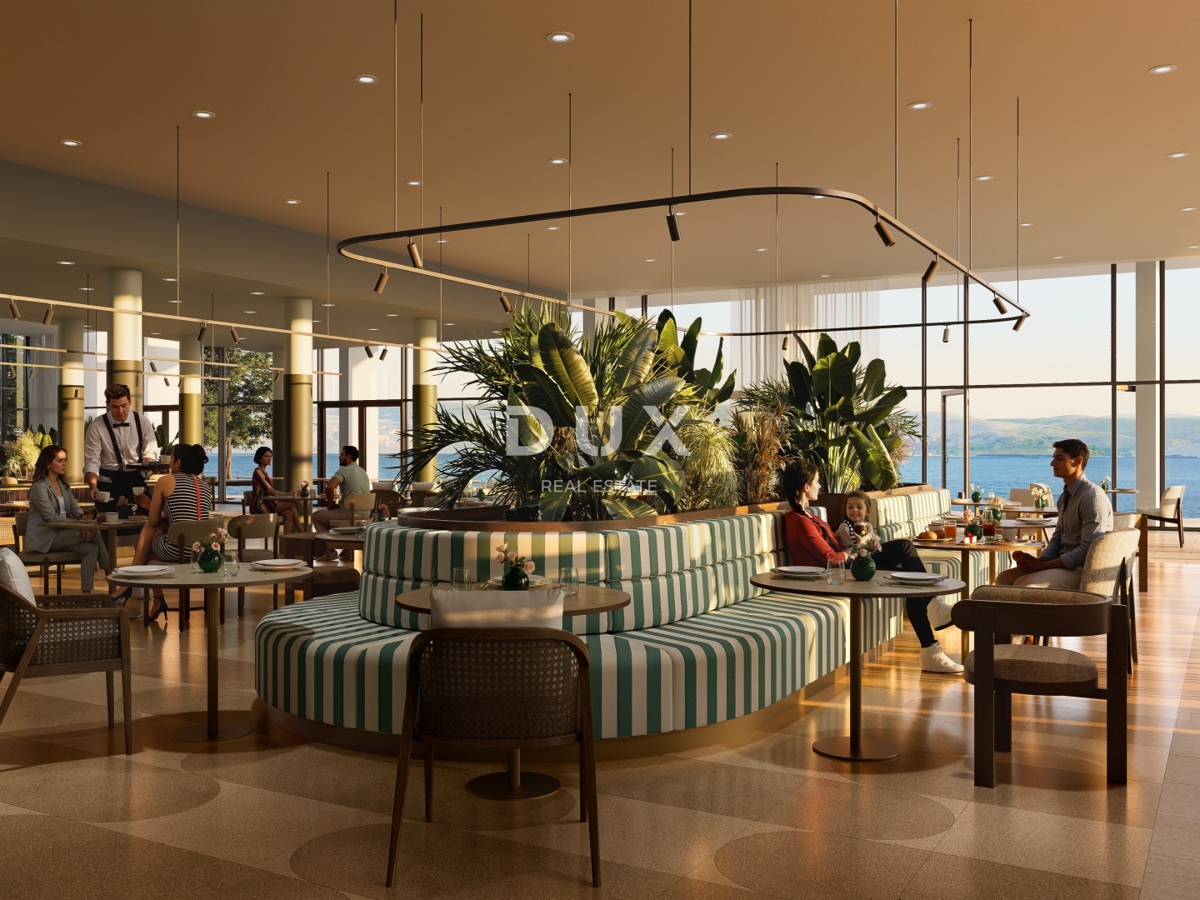 NOVI VINODOLSKI – Appartamento di 62 m² in un resort esclusivo, prima fila al mare con spiaggia privata