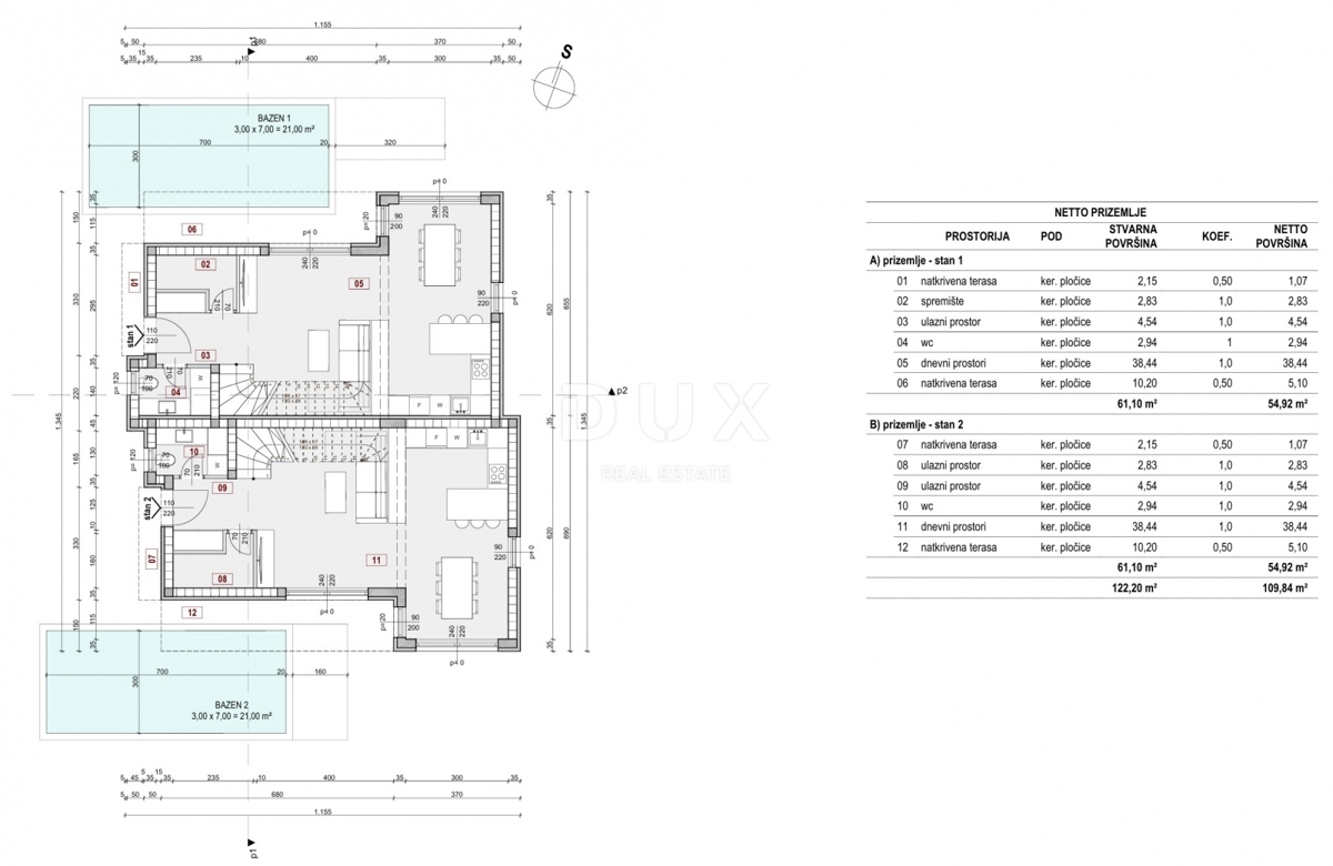 ISOLA DI KRK, MALINSKA (dintorni) - Terreno edificabile 511 m2 con progetto
