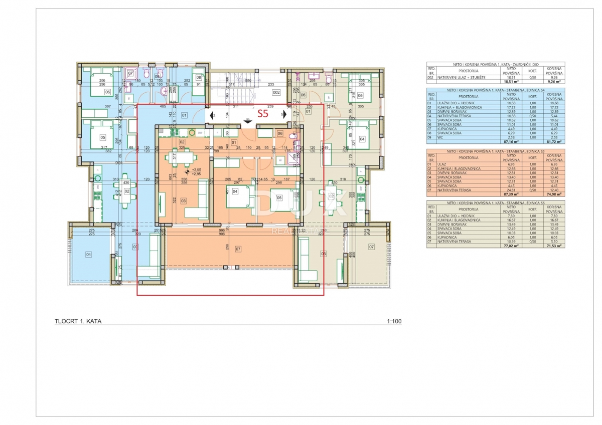 ŠIBENIK, VODICE - Appartamento con due camere da letto in un nuovo edificio con un'ampia terrazza e una splendida vista sul mare!