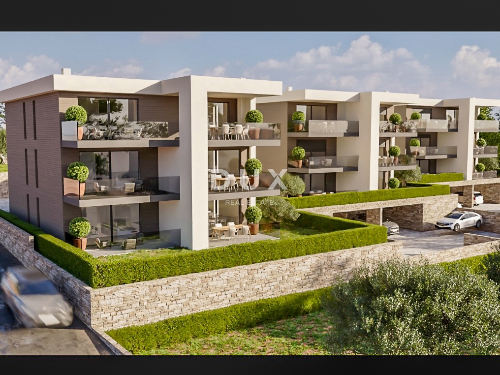 UMAG, ZAMBRATIJA - fantastico edificio nuovo a 100 metri dal mare e dalla spiaggia, POSIZIONE eccellente! Appartamento con terrazza