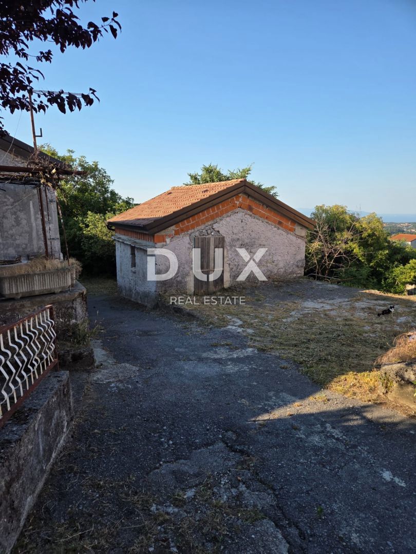 RIJEKA, VIŠKOVO - casa e annesso + cortile con vista mare! OPPORTUNITÀ!