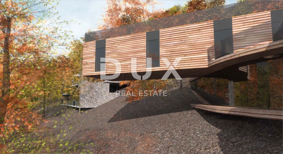 GORSKI KOTAR, FUŽINE - un progetto unico nel cuore del Gorski Kotar, terreno edificabile di 10.700 m2 per un complesso di ville vicino al lago, opportunità di investimento!