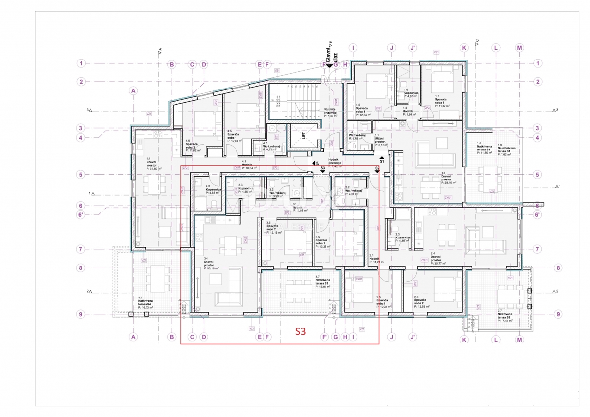 ŠIBENIK, VODICE - Appartamento al piano terra di un edificio di lusso, vista mare