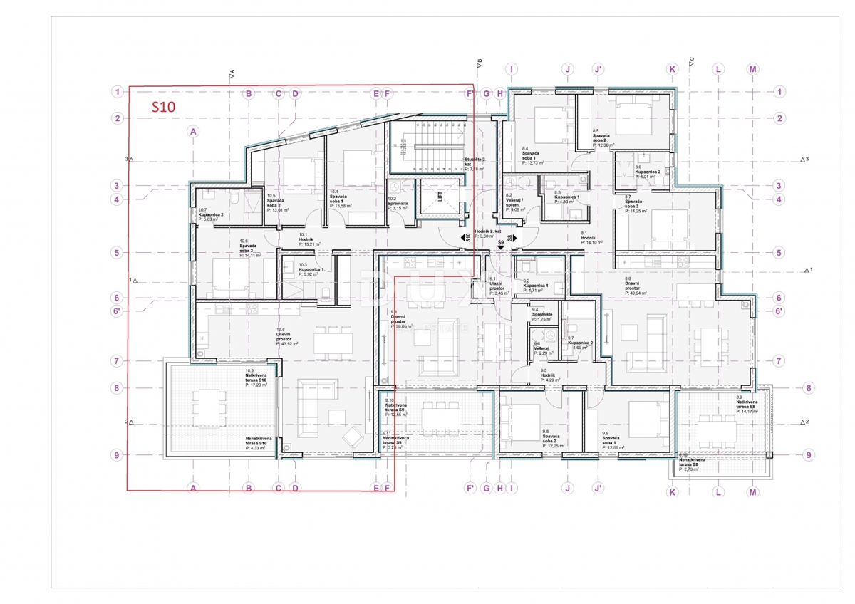 ŠIBENIK, VODICE - Lussuoso appartamento con tre camere da letto in un nuovo edificio con ascensore e vista panoramica sul mare