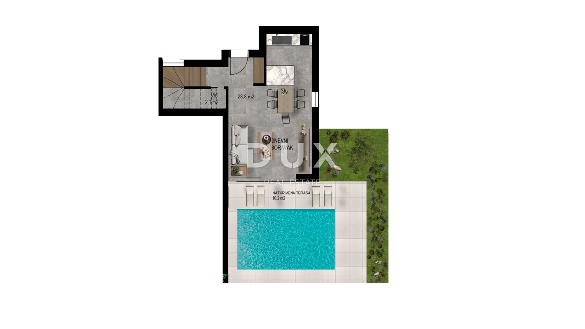 CRIKVENICA - Casa moderna con piscina e vista panoramica