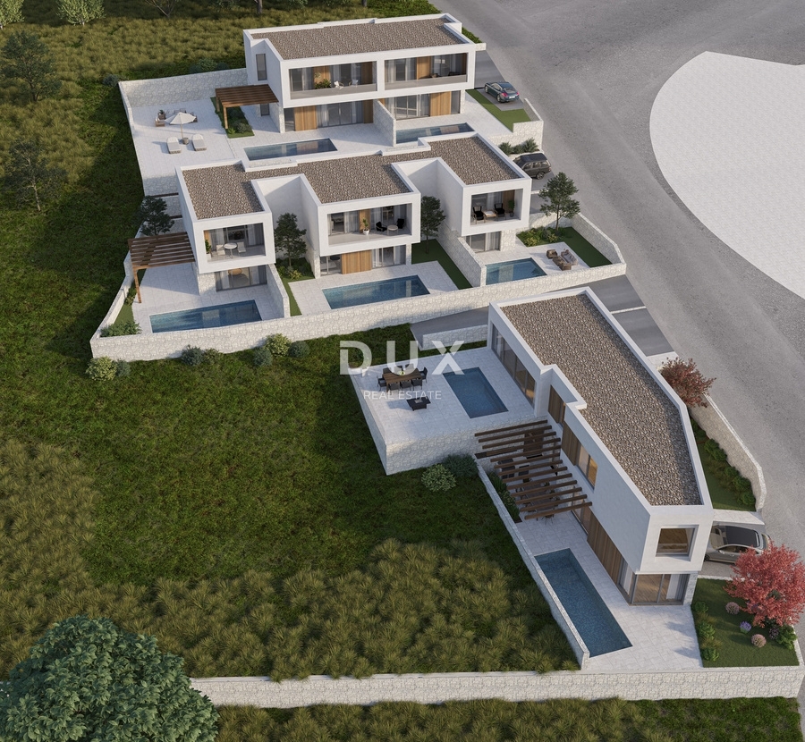 CRIKVENICA - Casa moderna con piscina e vista panoramica