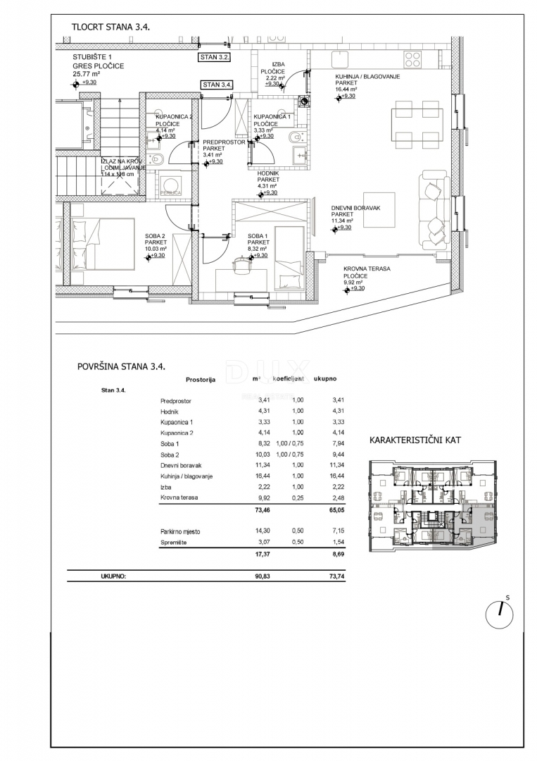 ISOLA DI CHERSO, CITTÀ DI CHERSO - splendido edificio nuovo in posizione privilegiata, proprio nel centro, a 50 metri dal mare