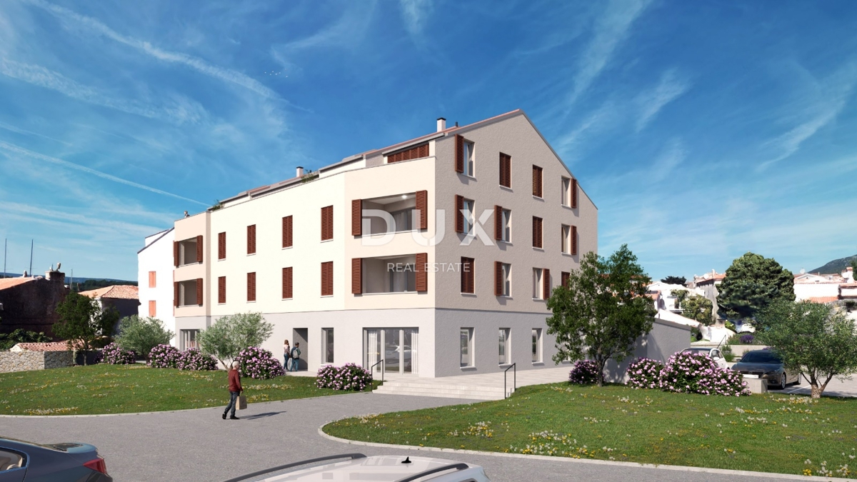 ISOLA DI CHERSO, CITTÀ DI CHERSO - splendido edificio nuovo in posizione privilegiata, proprio nel centro, a 50 metri dal mare