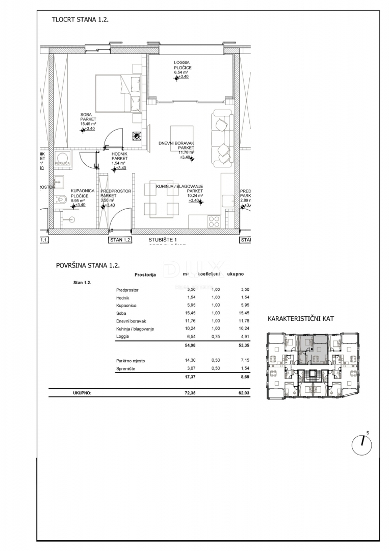 ISOLA DI CHERSO, CITTÀ DI CHERSO - splendido edificio nuovo in posizione privilegiata, proprio nel centro, a 50 metri dal mare