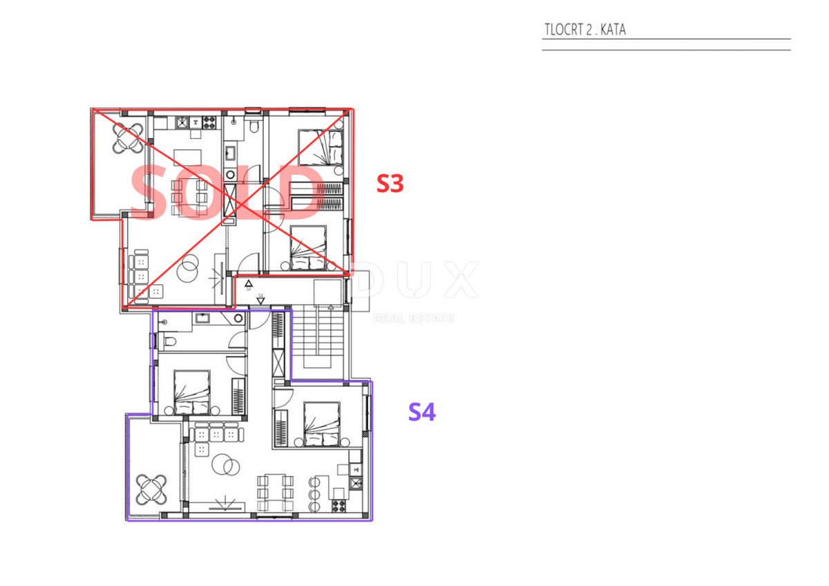 ŠIBENIK, BRODARICA – Nuova costruzione, appartamento con due camere da letto, giardino e 2 posti auto