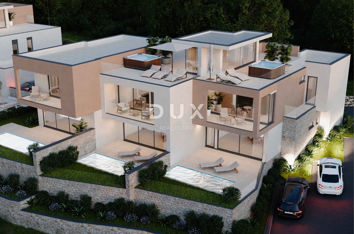 ŠIBENIK, VODICE – LUX TRIPLEX - terrazza sul tetto, piscina e vista mare