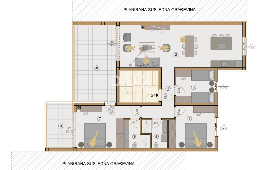 ISTRIA, VALDEBEK – Attico in un nuovo edificio
