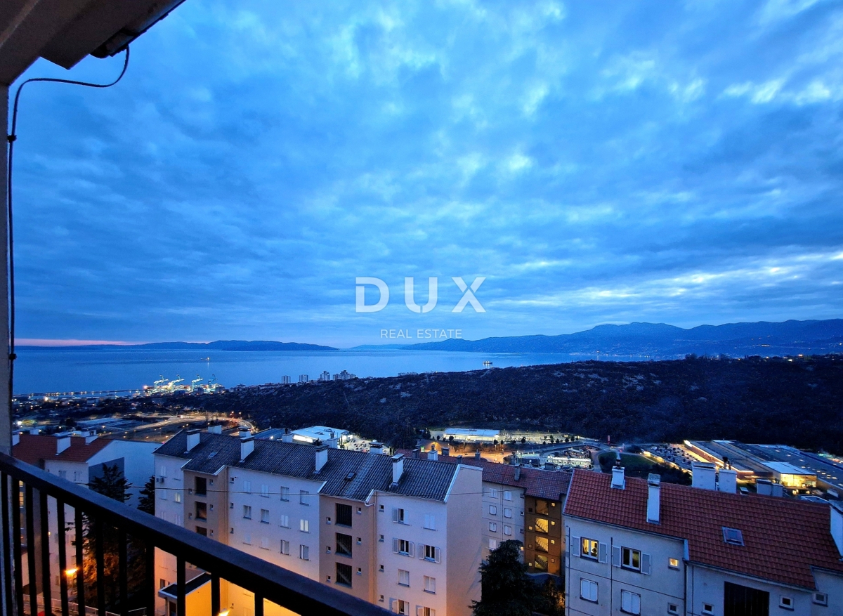 RIJEKA, ŠKURINJE - Appartamento con 2 camere da letto, loggia e vista mare in una posizione ricercata