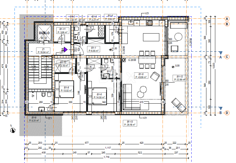 ABBAZIA, LOVRAN - appartamento B1 al piano terra di un nuovo edificio di lusso con terrazza, giardino, parcheggio