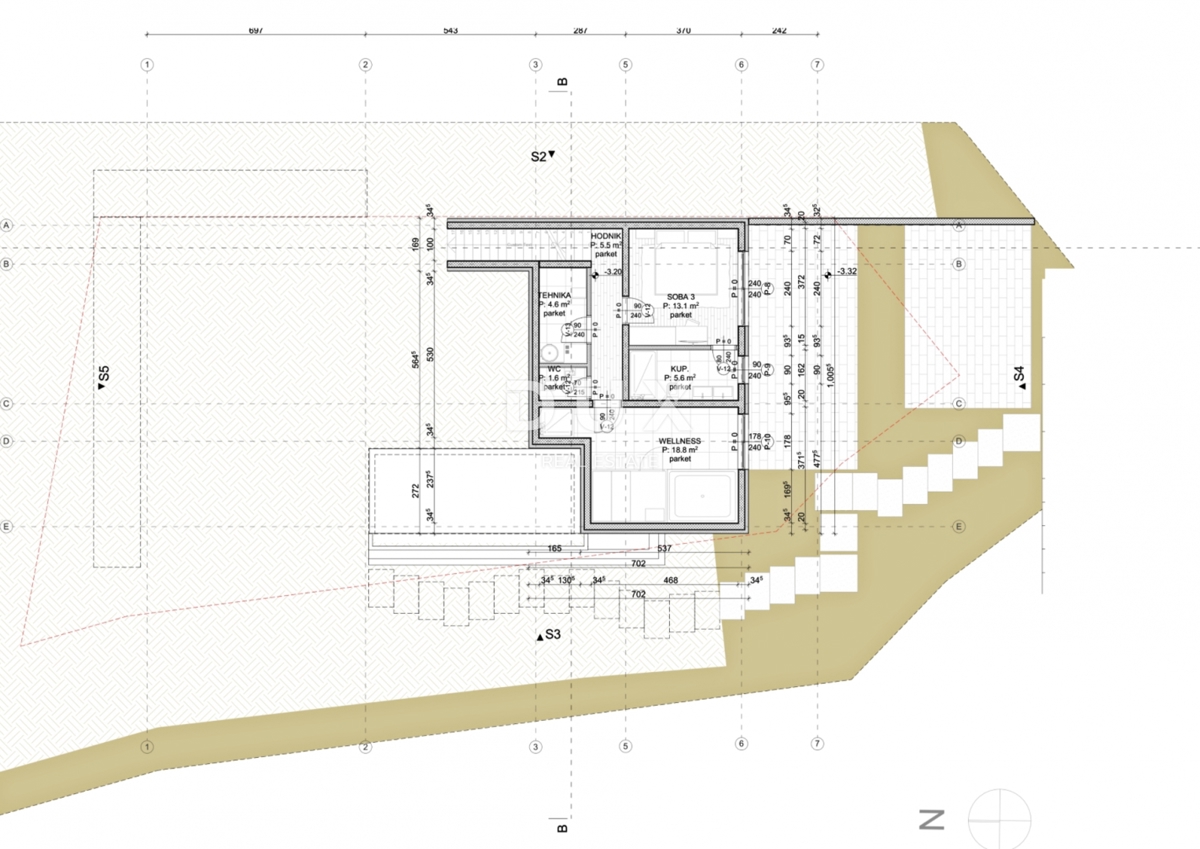ISTRIA, MONTONA - Terreno con permesso di costruire e vista panoramica