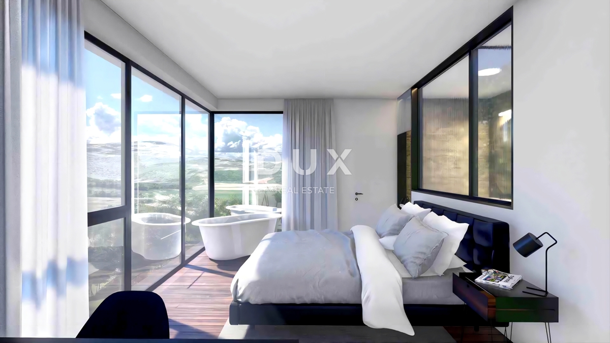 ISTRIA, MONTONA - Terreno con permesso di costruire e vista panoramica