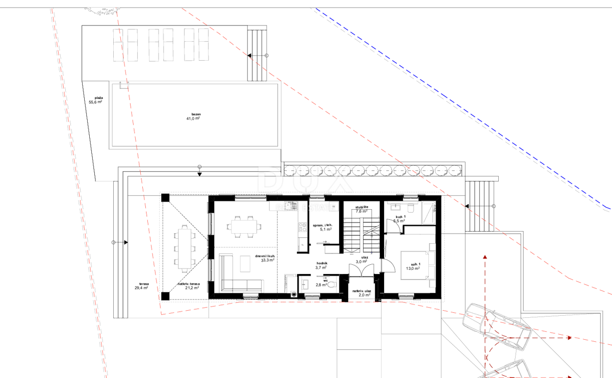 ISTRIA, VIŠNJAN - Terreno con permesso di costruire