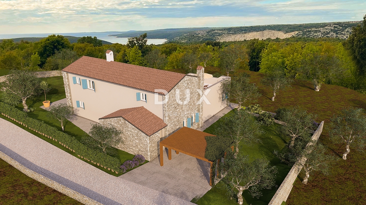 ISTRIA, RABAC - Ampio terreno edificabile con permesso di costruire - Vista mare!