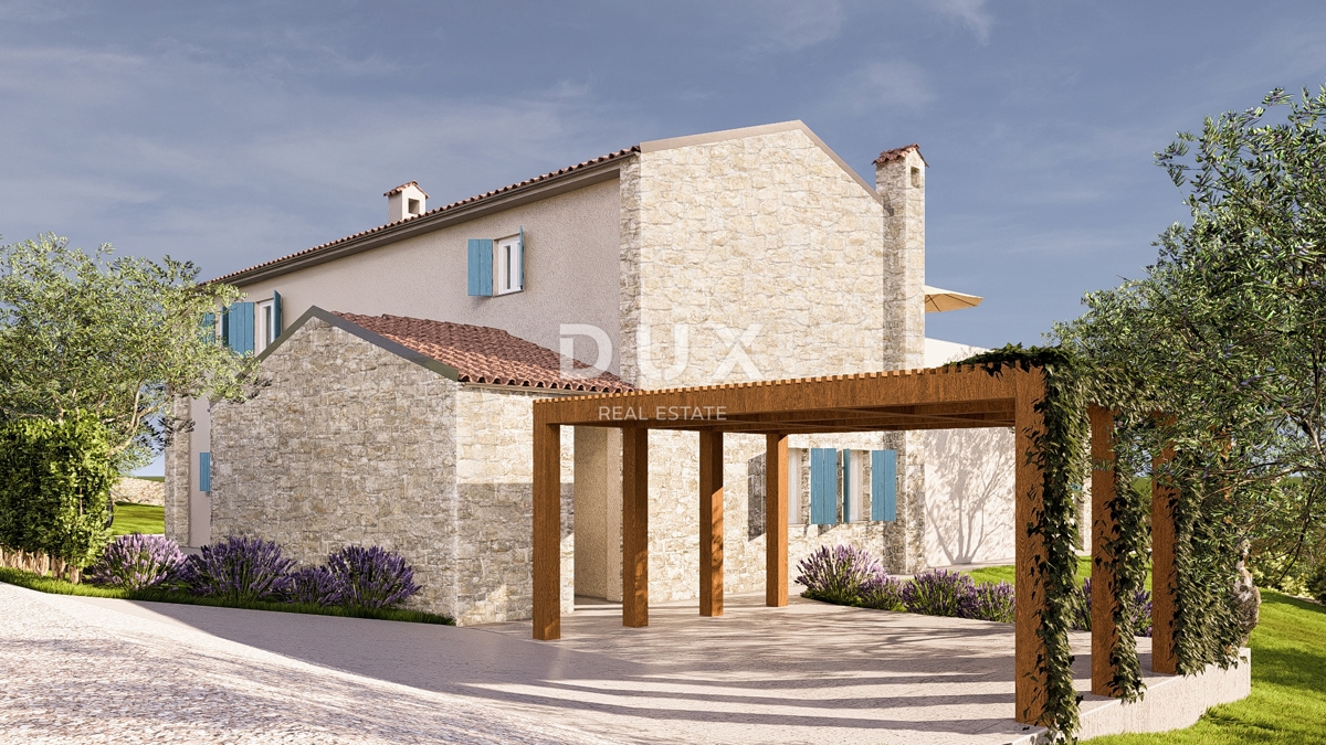 ISTRIA, RABAC - Ampio terreno edificabile con permesso di costruire - Vista mare!