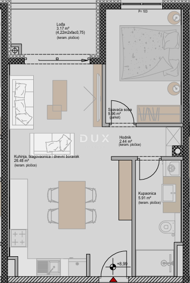 ISTRIA, POREČ - Moderno appartamento con 1 camera da letto in un nuovo progetto, vicino al mare, possibilità di finanziamento con mutuo