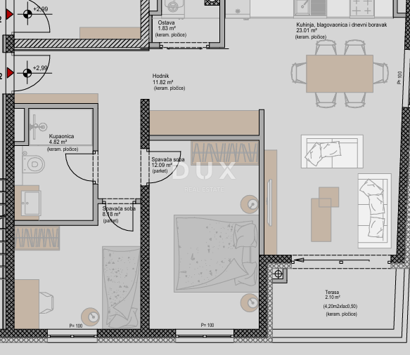 ISTRIA, POREČ - Appartamento moderno con 2 camere da letto + bagno in un nuovo progetto, vicino al mare, possibilità di finanziamento con mutuo