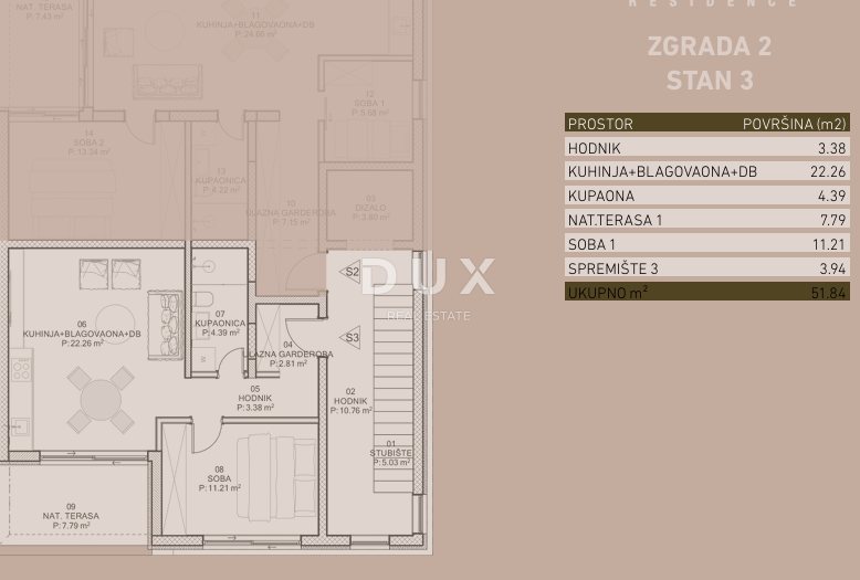 ISTRIA, VABRIGA - Appartamento con ascensore e vista mare in un nuovo complesso residenziale!