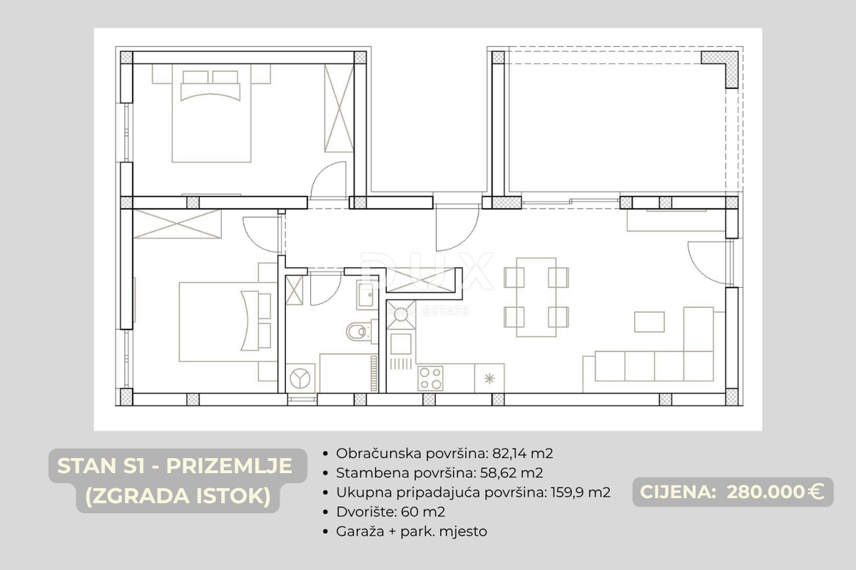 ŠIBENIK, BRODARICA – Appartamento con giardino privato e garage, a 270 m dal mare