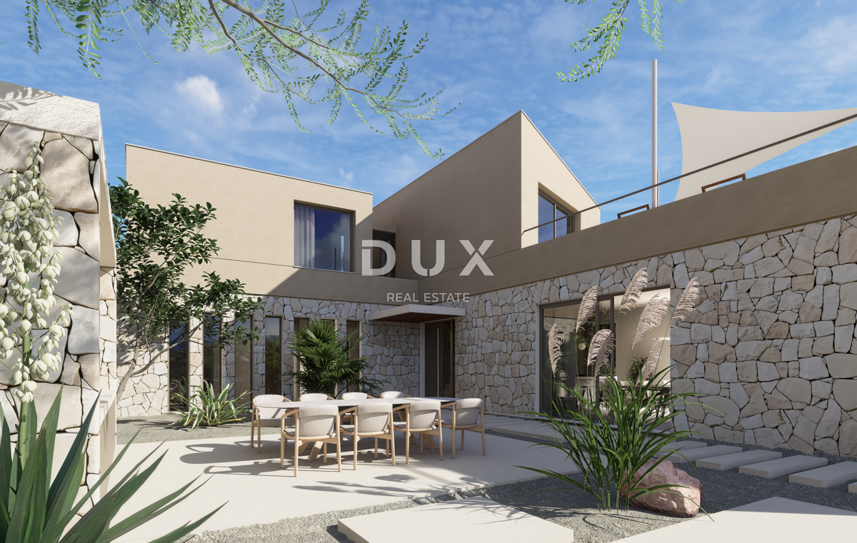 DALMATIA, PRIMOŠTEN - Terreno edificabile con permesso di costruzione + parte agricola