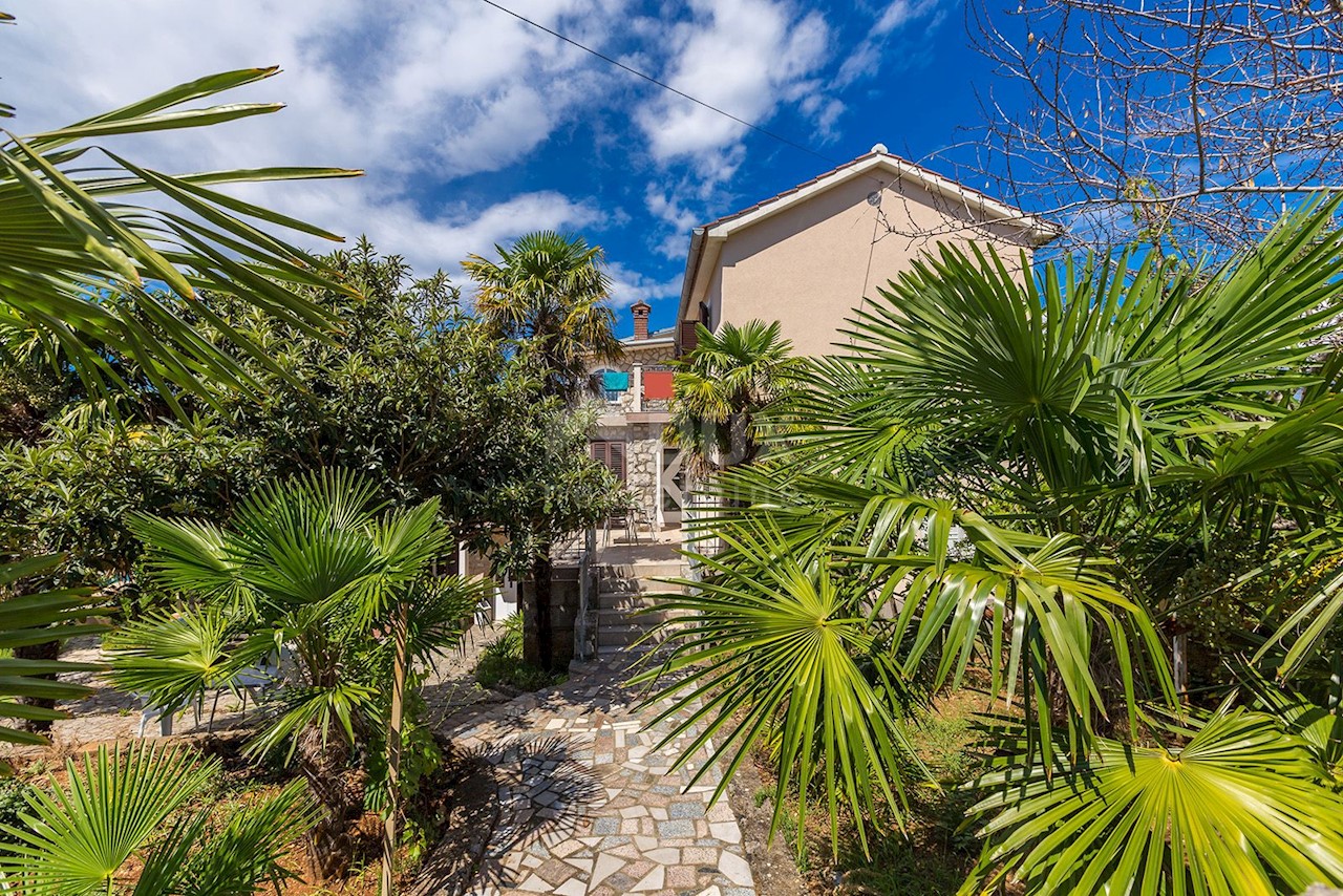 ISOLA DI KRK - posizione tranquilla - casa con 5 appartamenti, piscina, bellissimo giardino e vista mare