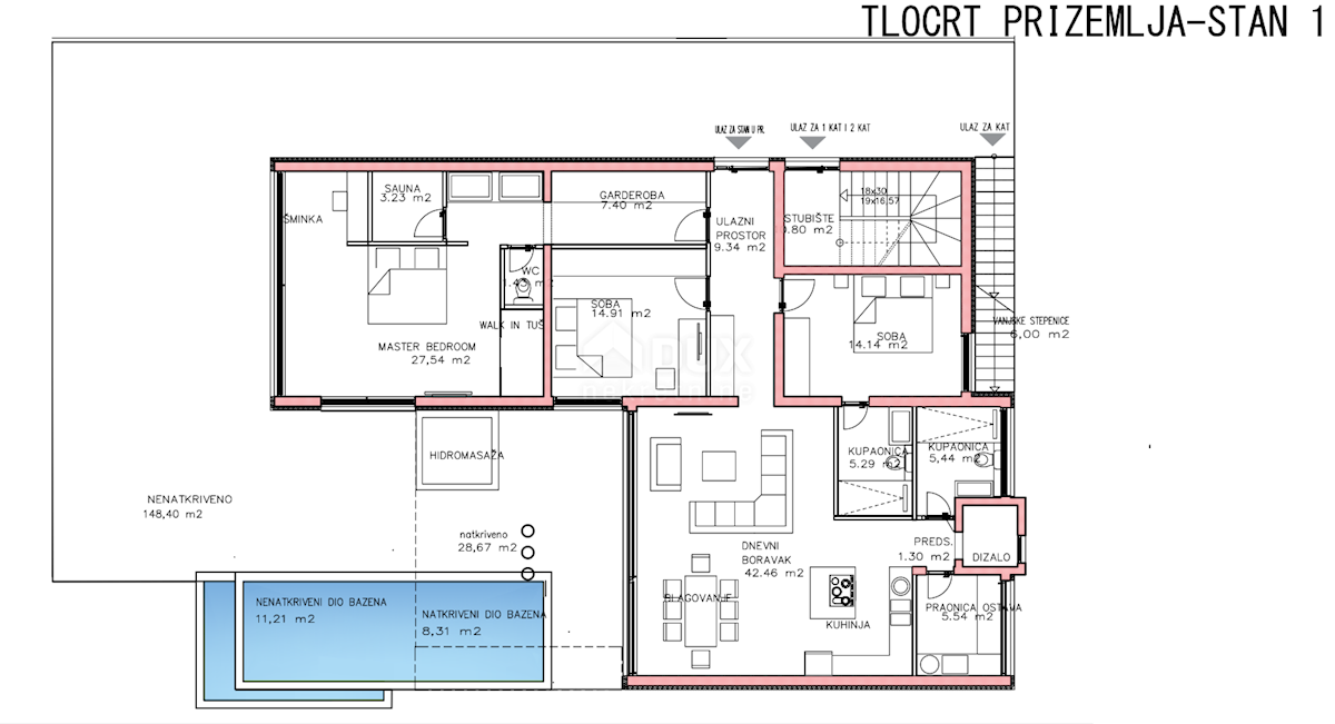 Appartamento Kožino, Zadar - Okolica, 1m2