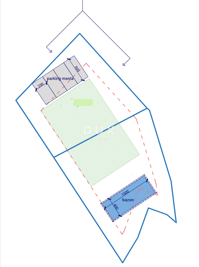 Terreno Polje, Dobrinj, 1.022m2