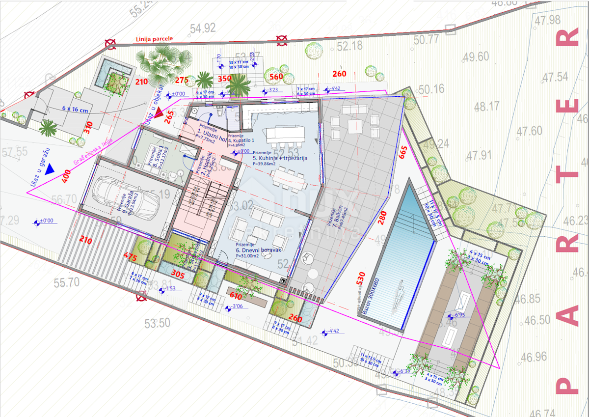 Terreno Medveja, Lovran, 1.414m2