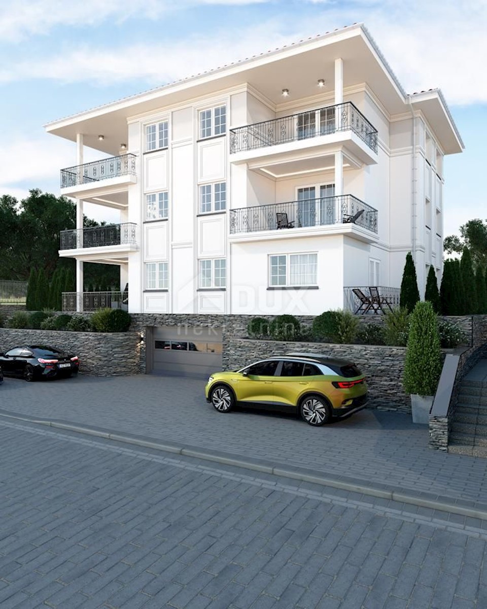 OPATIJA, IČIĆI - appartamento più grande in un nuovo edificio con piscina e vista mare vicino alla spiaggia e Opatija