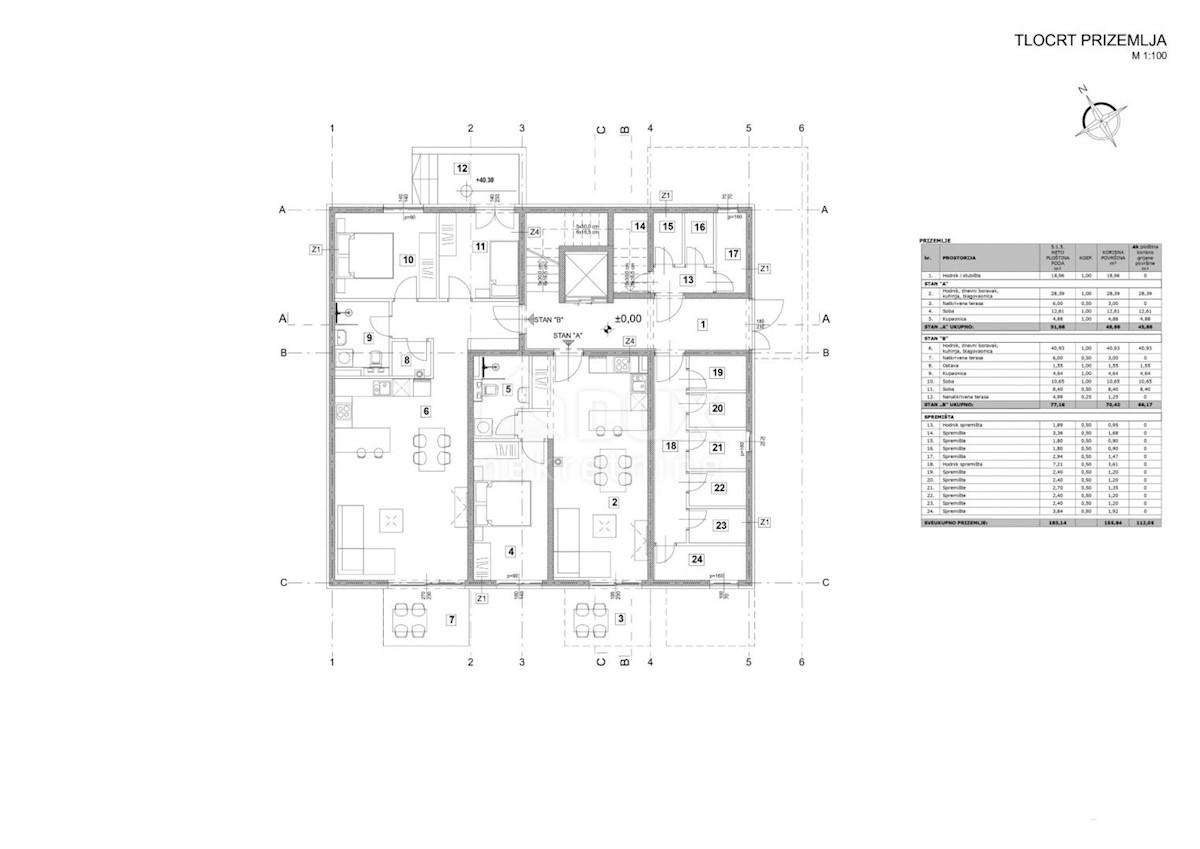 Appartamento Poreč, 66,17m2