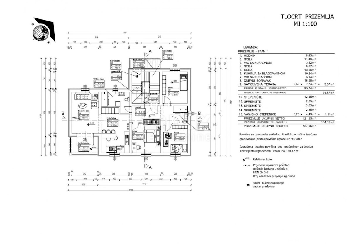 Appartamento Kastav, 106m2