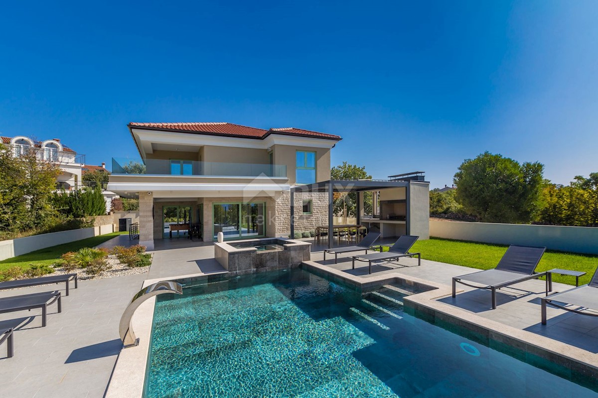 L'ISOLA DI KRK, l'area più ampia della città di Krk - Villa di design di lusso con vista panoramica sul mare