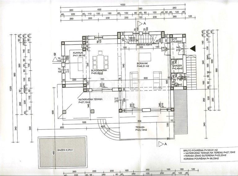 OPATIJA, LOVRAN- 4 terreni edificabili di 5900m2 CON PERMESSI DI COSTRUZIONE!!! con vista sul mare per una villa bifamiliare/villa/appartamenti/case in affitto - vacanze con piscina