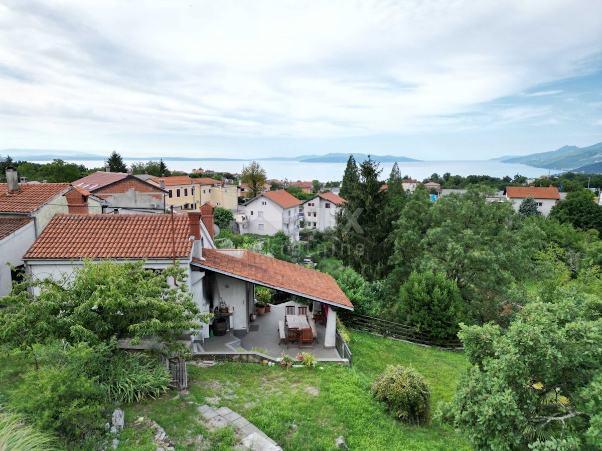 OPATIJA, KASTAV, TRINAJSTIĆI - casa 110m2 con vista mare + garage 90m2 + annessi 45m2 + ambiente 4100m2