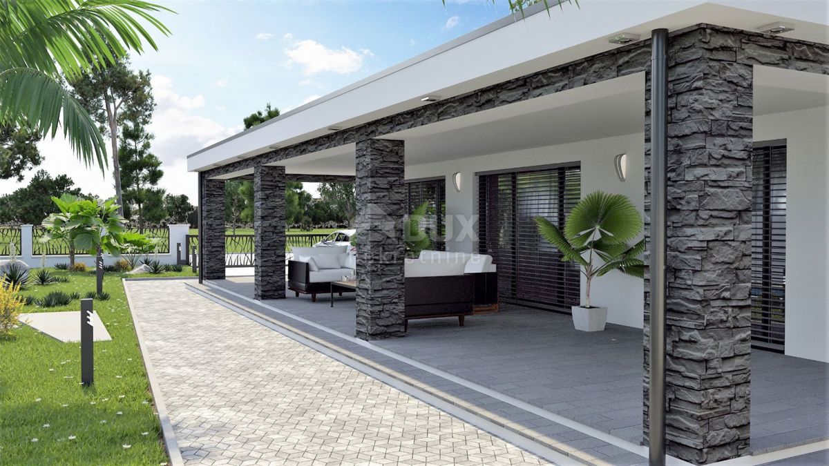 ISTRIA, LABIN - Moderna casa a un piano in costruzione