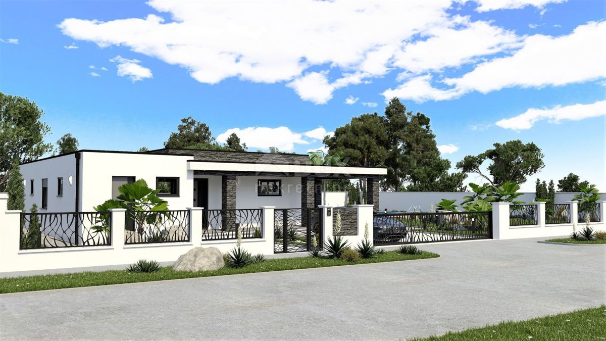 ISTRIA, LABIN - Moderna casa a un piano in costruzione