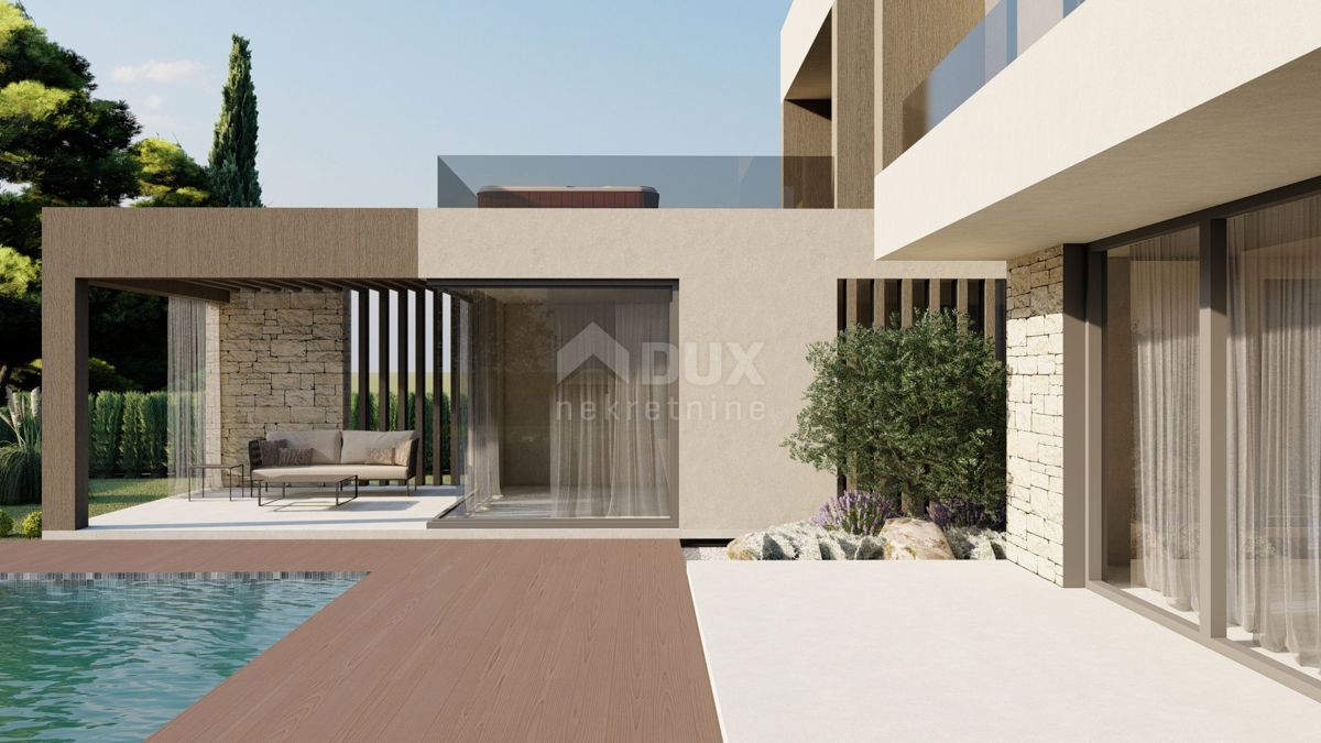 ISTRIA, KAŠTELIR Progetto di una villa moderna con benessere a 10 km dal mare