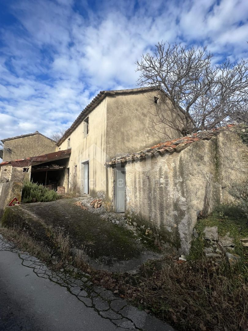 ISTRIA, BUZET - Due case con ampio terreno nella natura incontaminata