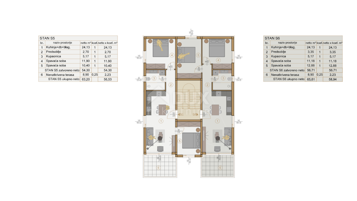 Appartamento Banjole, Medulin, 59,83m2