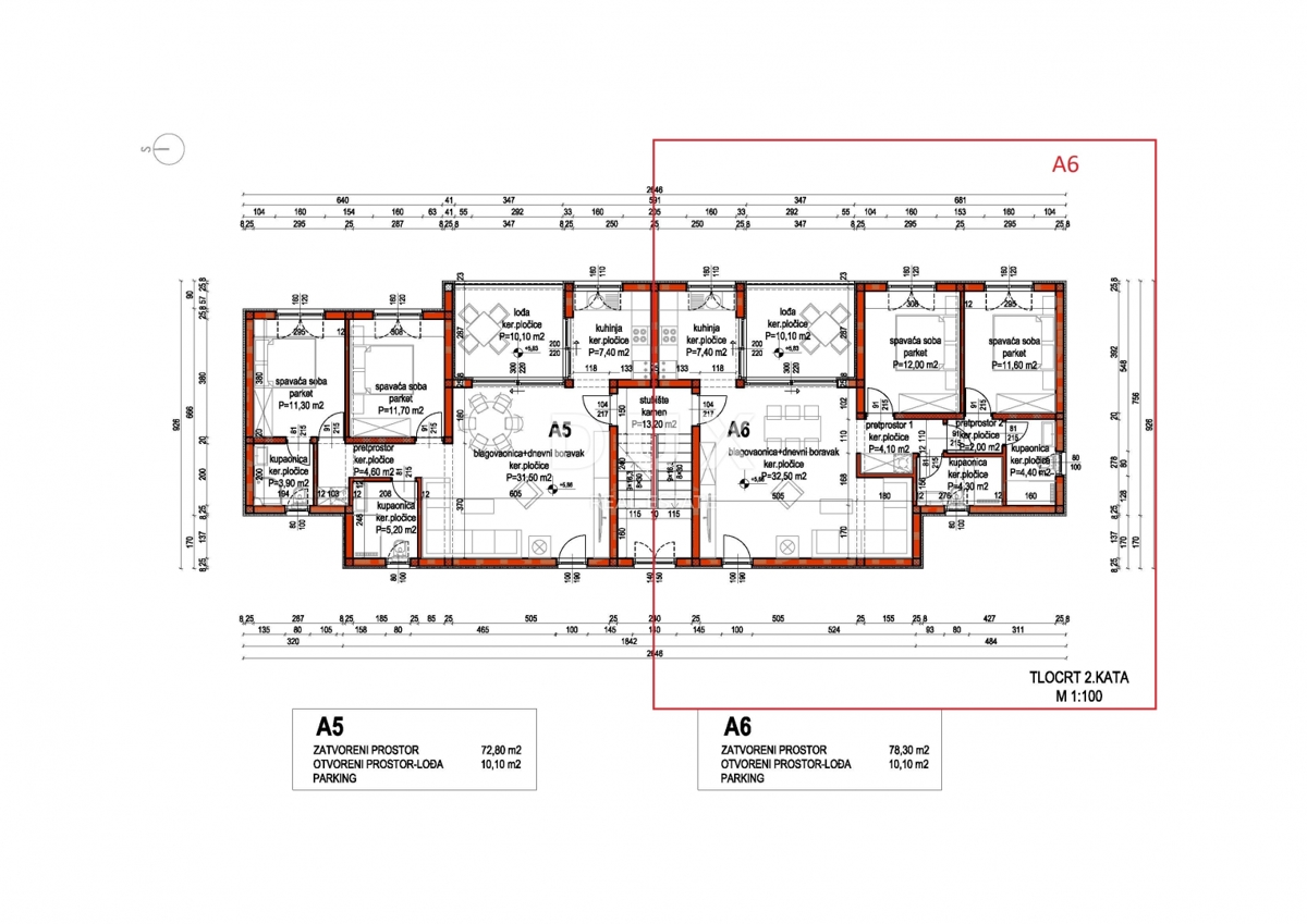 PRIMOŠTEN, DOLAC – NUOVA COSTRUZIONE! Appartamento con due camere da letto con splendida vista. OCCASIONE!