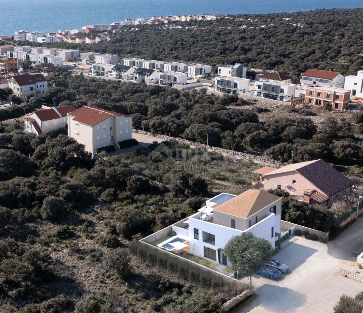 ISOLA DI PAG, MANDRE, bilocale con piscina e giardino