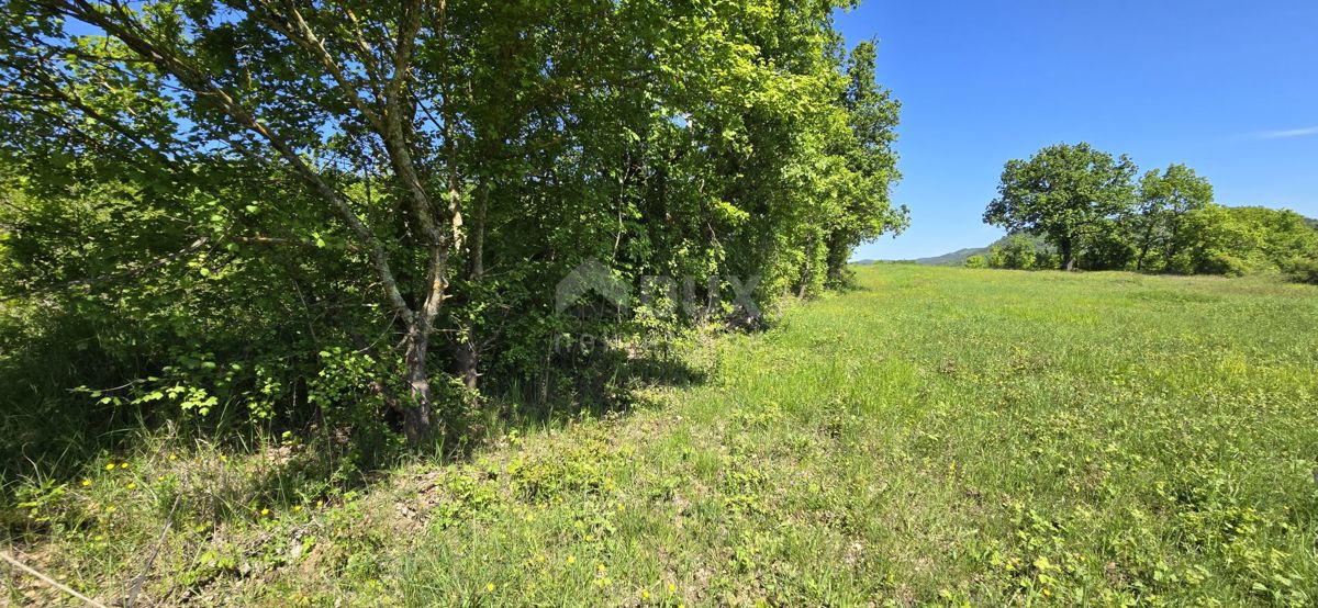 ISTRIA, PIĆAN - Terreno con permesso di costruzione e vista aperta sul Monte Maggiore