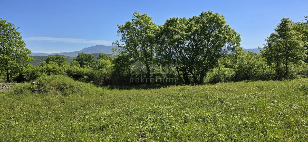 ISTRIA, PIĆAN - Terreno con permesso di costruzione e vista aperta sul Monte Maggiore